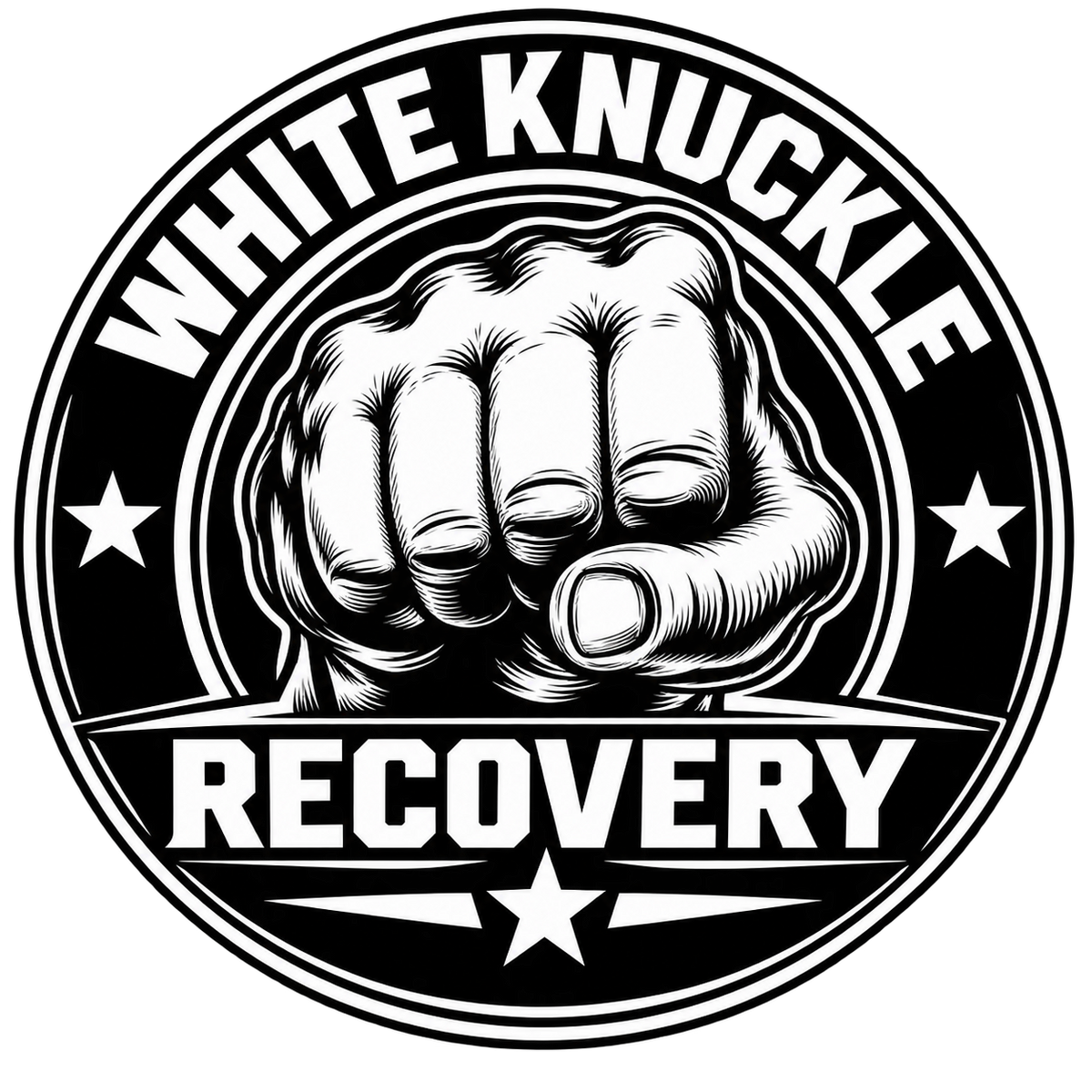 Black and white WKR logo sticker included in the four-pack